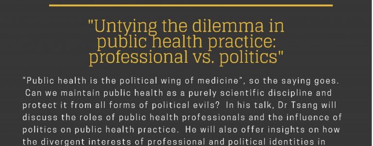 “Untying the dilemma in public health practice: professional vs. politics”