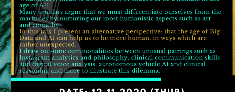 On Being Human: Medical Humanities in the Era of Big Data And AI