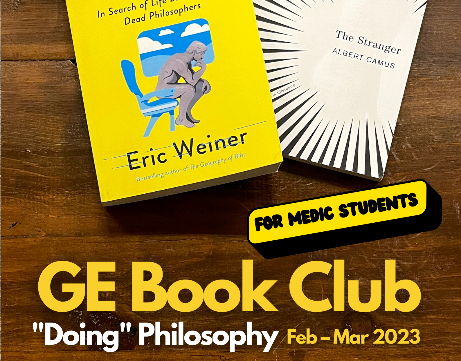 GE Book Club: “Doing” Philosophy Feb-Mar 2023