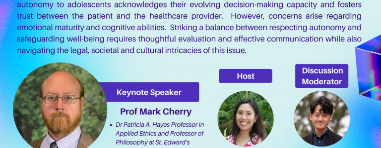 Medical Ethics and Law Symposium: Should Adolescents be Permitted to Consent to Their Own Medical Care?