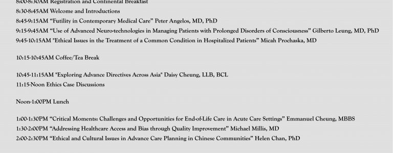 Medical & Surgical Decisions in Critically Ill Patients: Cross-Cultural Perspectives on Challenging Ethical Issues