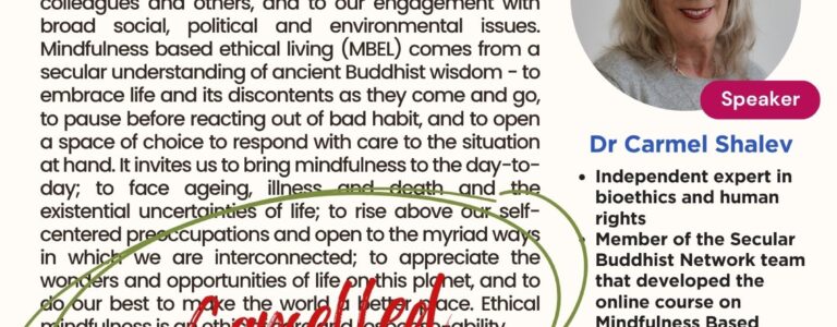 [Cancelled] Ethical Mindfulness – On Care and Response-Ability