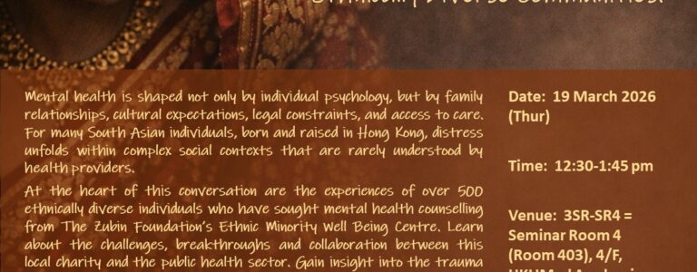 Listening Across Cultures: Mental Wellbeing and Hidden Pressures in Hong Kong’s Ethnically Diverse Communities