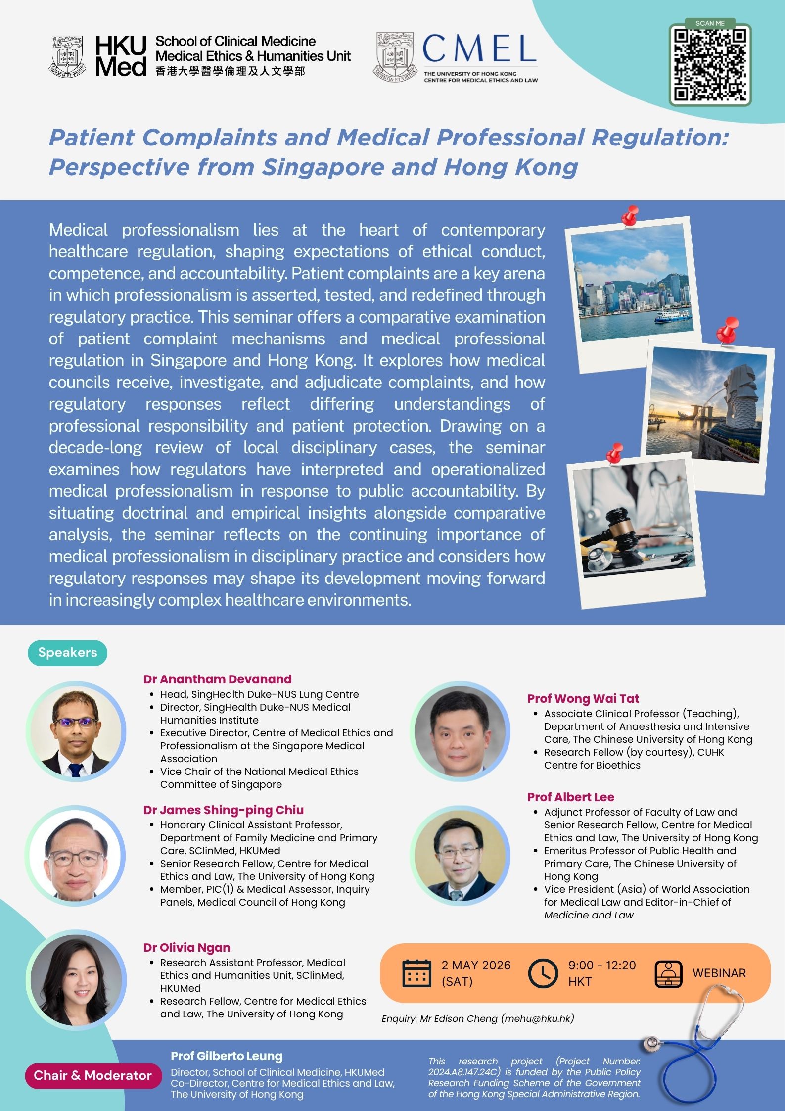 Patient Complaints and Medical Professional Regulation: Perspective from Singapore and Hong Kong