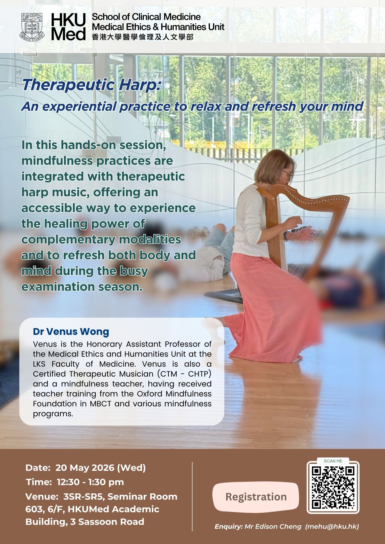 Therapeutic Harp: An experiential practice to relax and refresh your mind