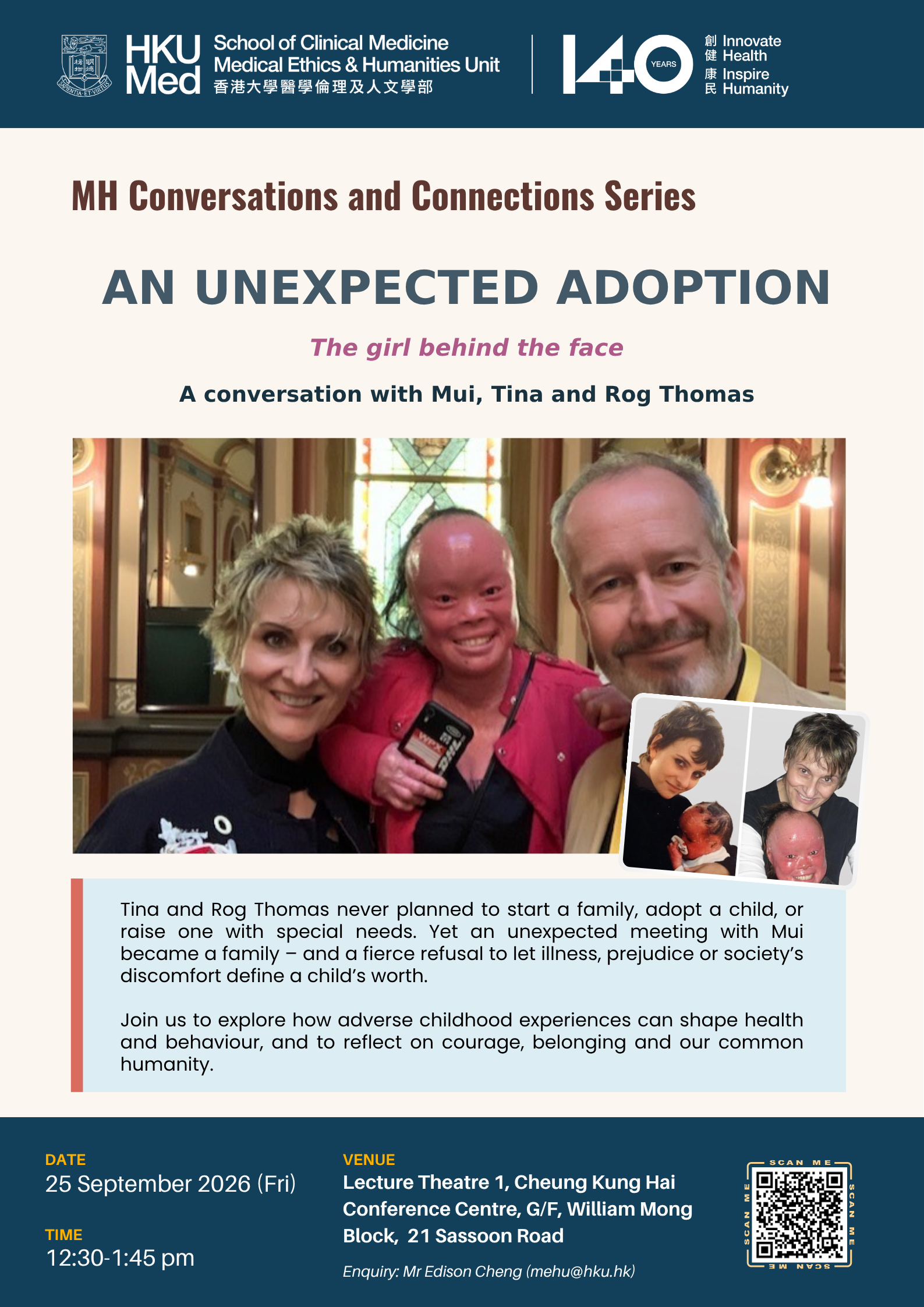 An Unexpected Adoption: The Girl Behind the Face (A Conversation with Mui, Tina and Rog Thomas)